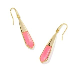 Kendra Scott Lena Stone Drop Rose Quartzite Earrings